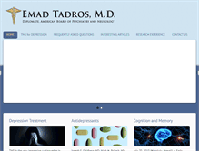Tablet Screenshot of emadtadrosmd.com